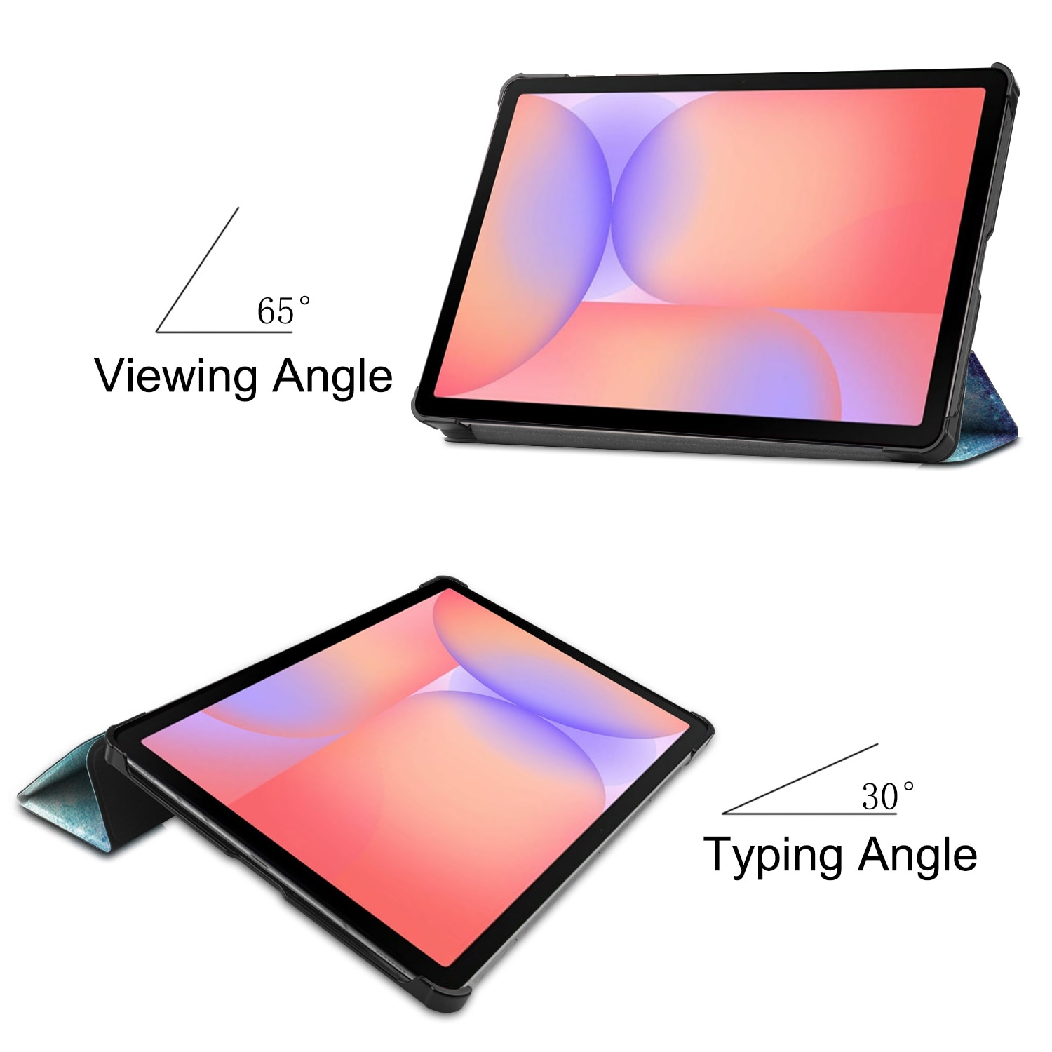 Kotelo Tri-fold Samsung Galaxy Tab S10 Lite Ulkoavaruus