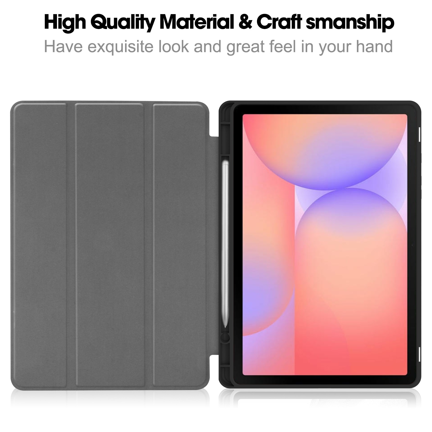 Samsung Galaxy Tab S10 Lite Kotelo Tri-fold Kynäpidikkeellä Musta