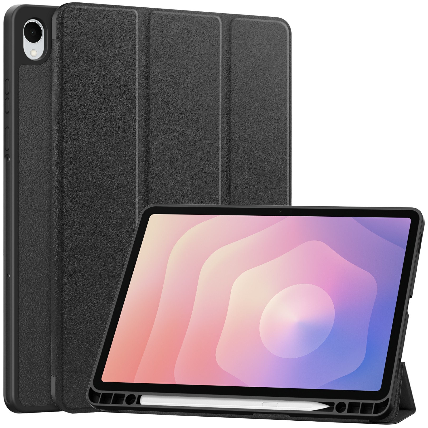 Samsung Galaxy Tab S11 Kotelo Tri-fold Kynäpidikkeellä Musta