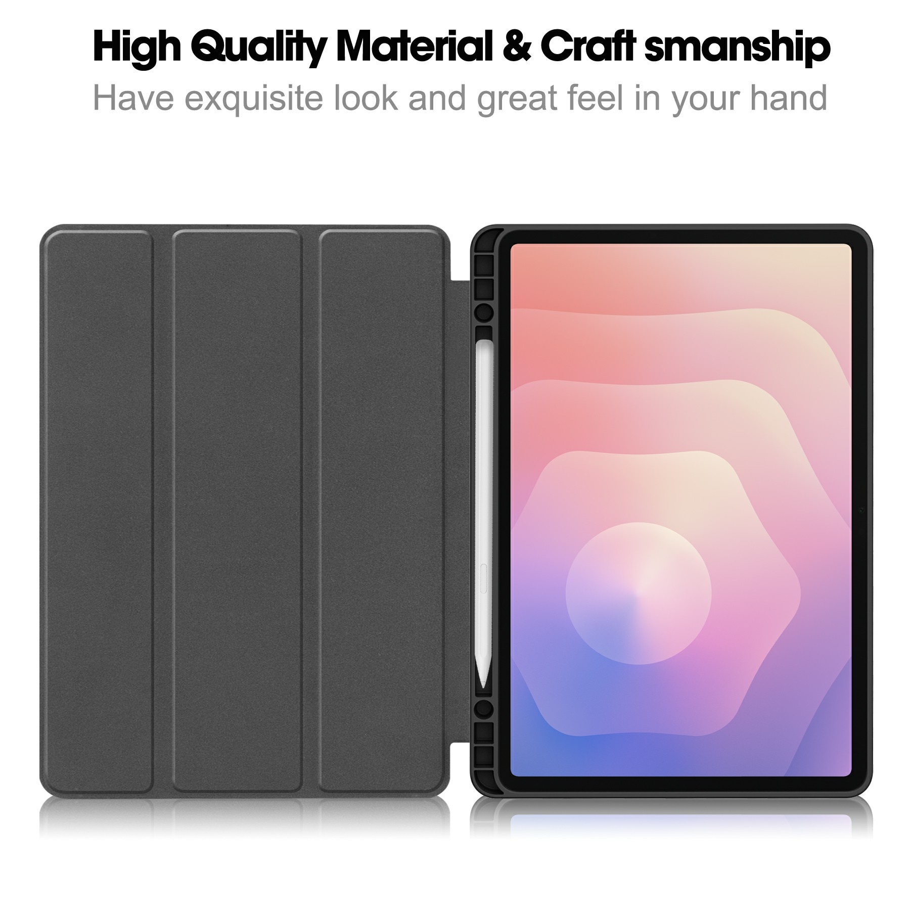Samsung Galaxy Tab S11 Kotelo Tri-fold Kynäpidikkeellä Musta