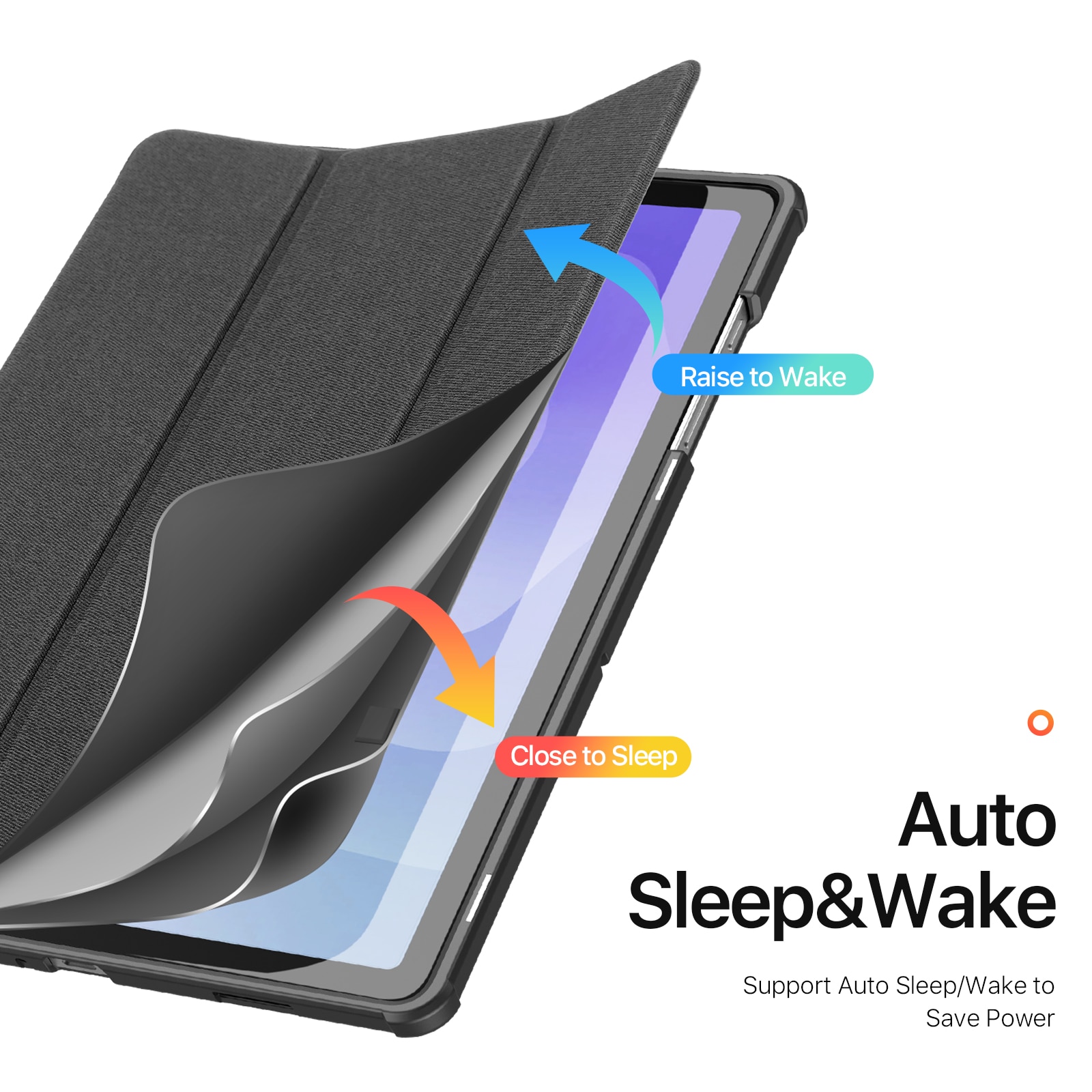 Domo Tri-fold Case Samsung Galaxy Tab A11 Plus - Black