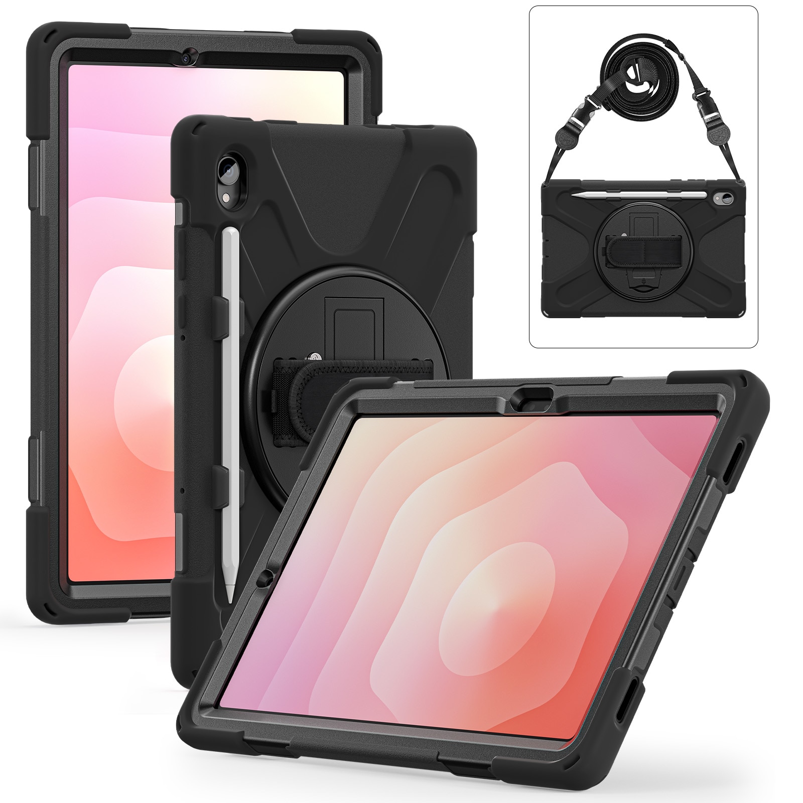 Iskunkestävä Hybridikuori Samsung Galaxy Tab S11 musta