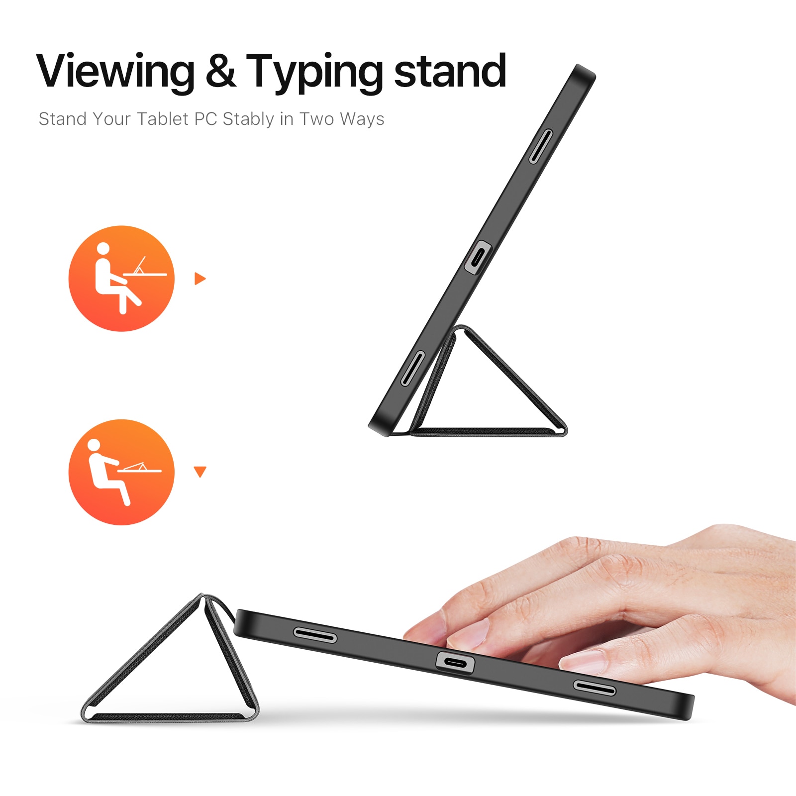 Domo Tri-fold Case Samsung Galaxy Tab S11 - Black