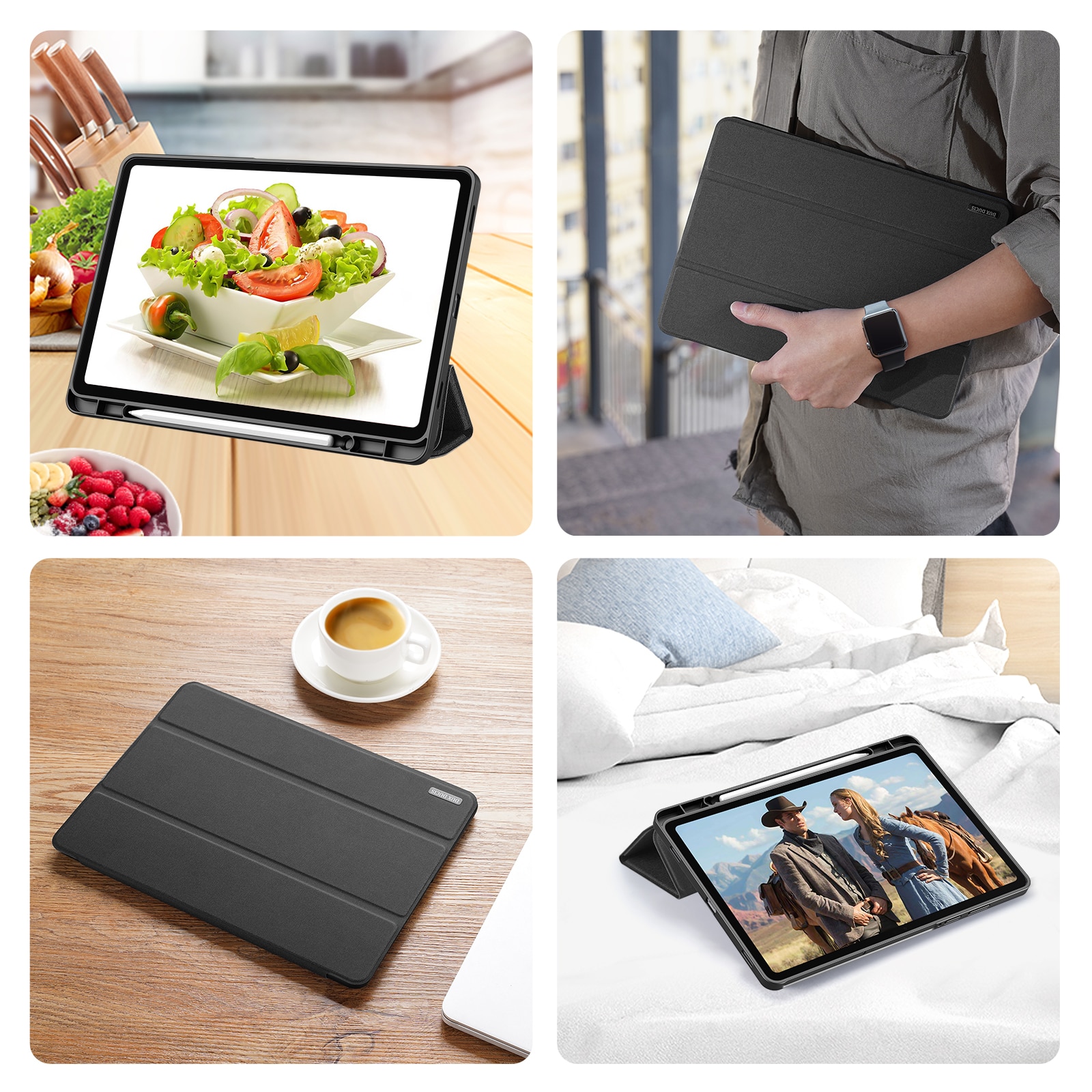 Domo Tri-fold Case Samsung Galaxy Tab S11 - Black