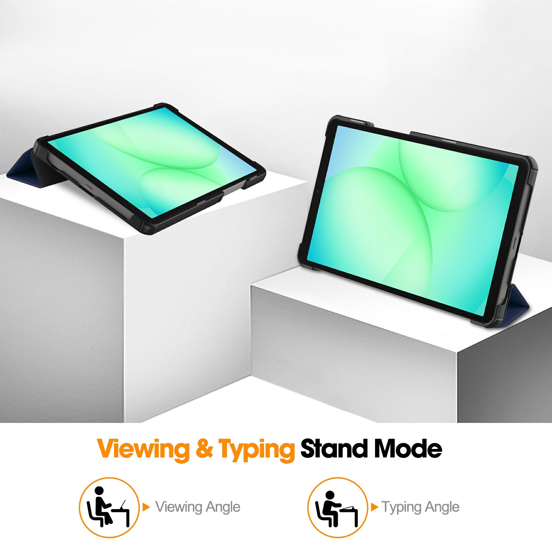 Kotelo Tri-fold Samsung Galaxy Tab A11 Sininen