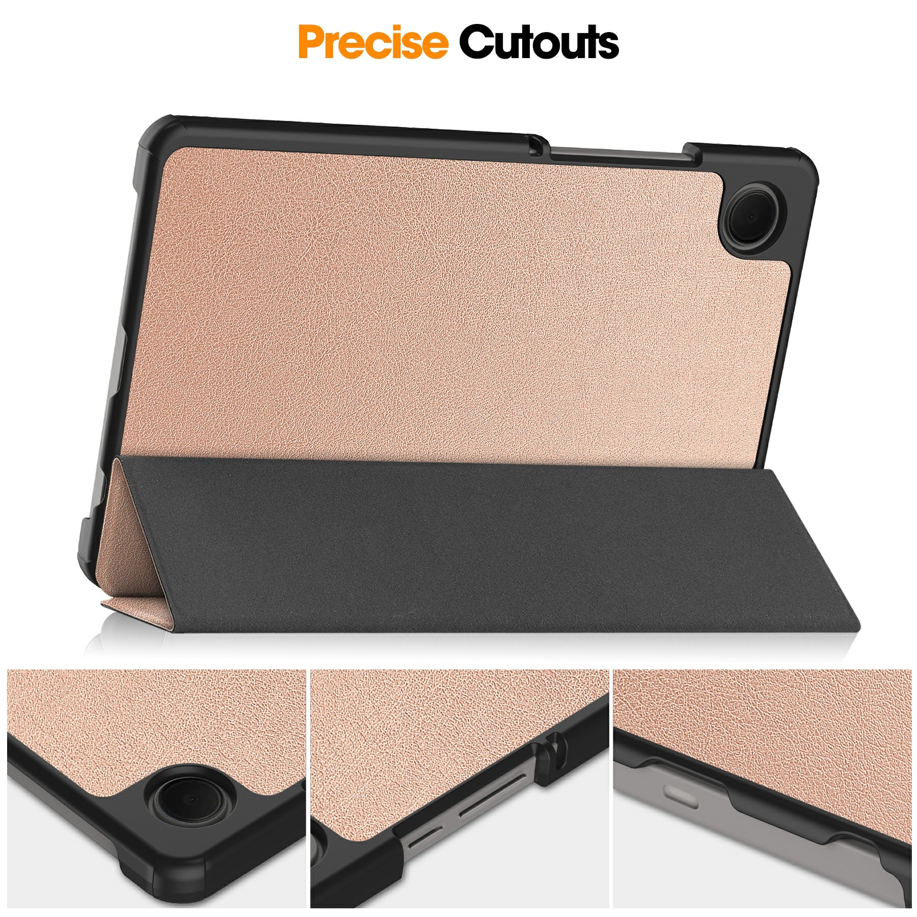 Kotelo Tri-fold Samsung Galaxy Tab A11 Ruusukulta