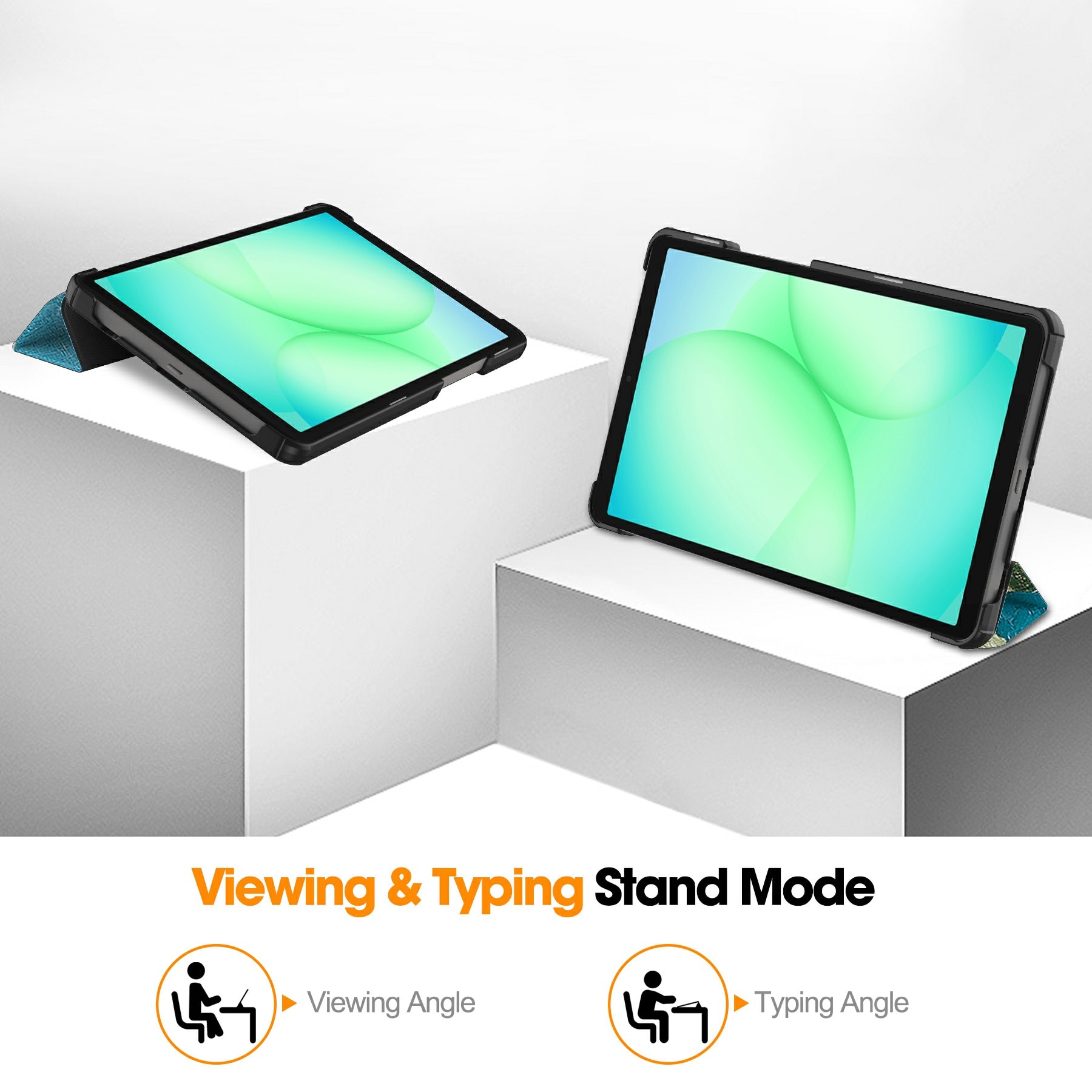 Kotelo Tri-fold Samsung Galaxy Tab A11 - kirsikankukkia