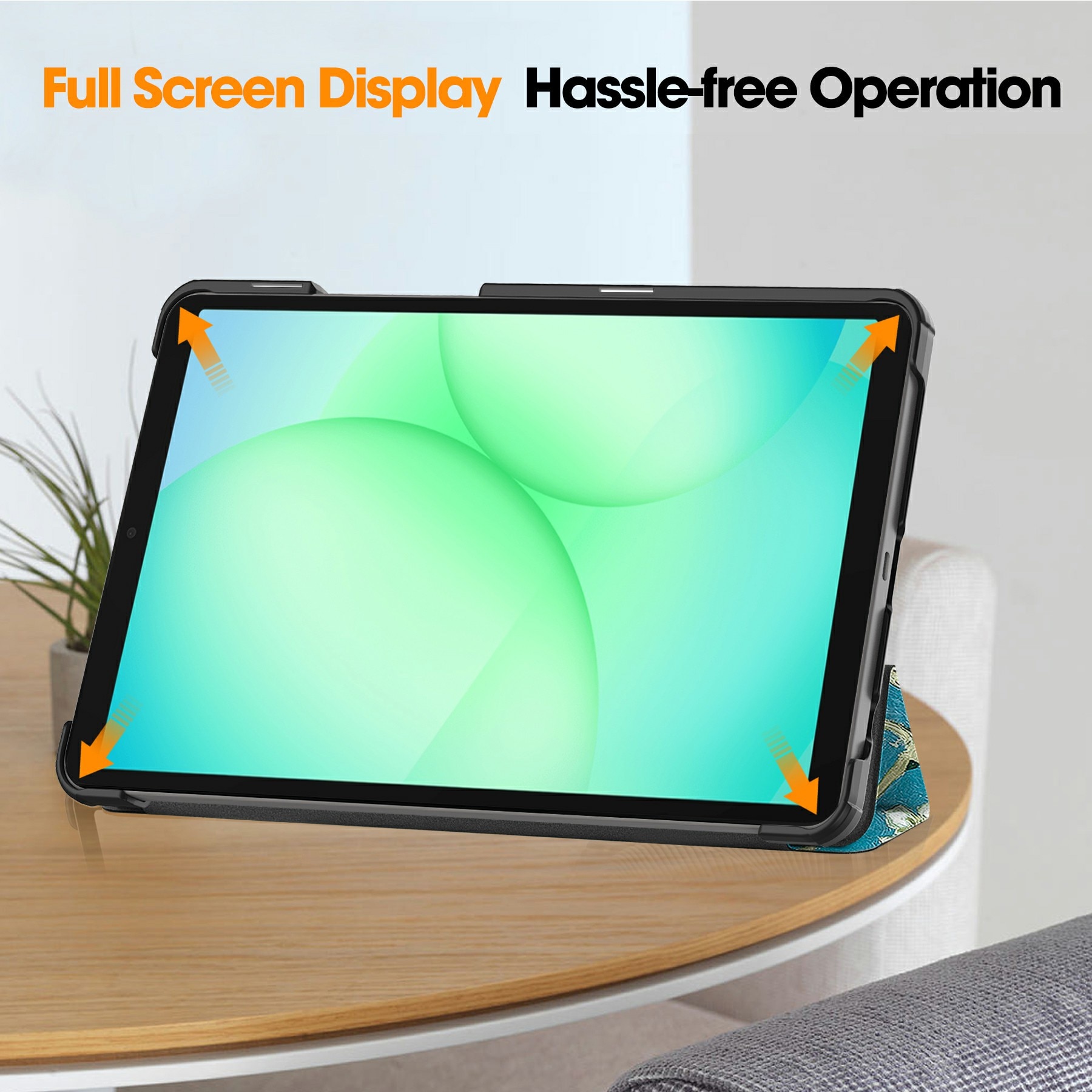 Kotelo Tri-fold Samsung Galaxy Tab A11 - kirsikankukkia