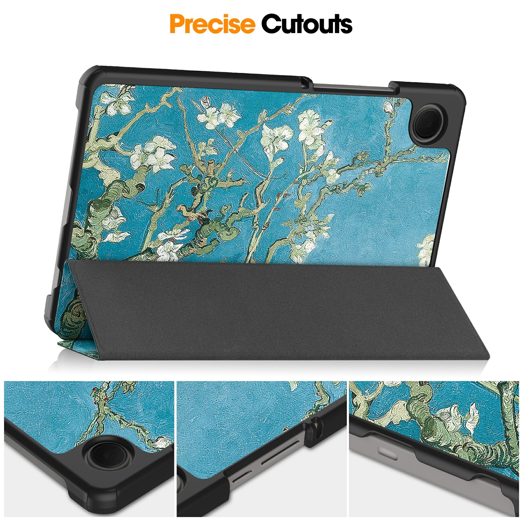 Kotelo Tri-fold Samsung Galaxy Tab A11 - kirsikankukkia