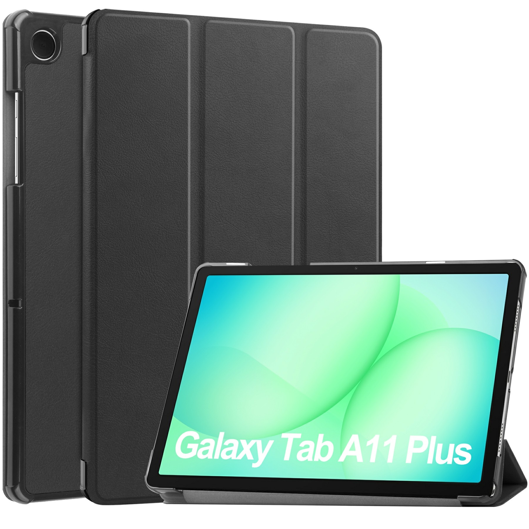 Kotelo Tri-fold Samsung Galaxy Tab A11 Plus Musta