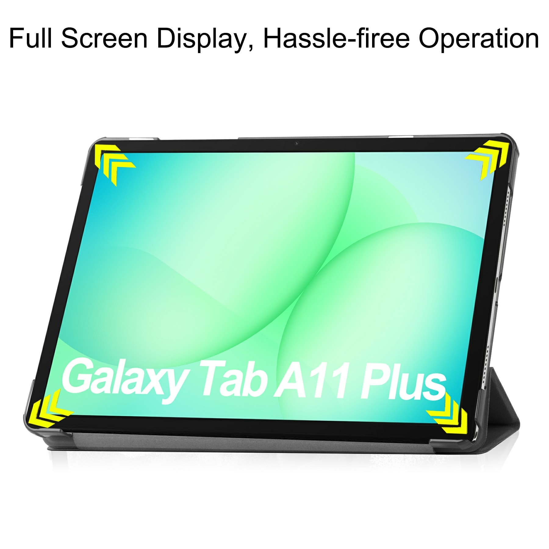Kotelo Tri-fold Samsung Galaxy Tab A11 Plus Musta