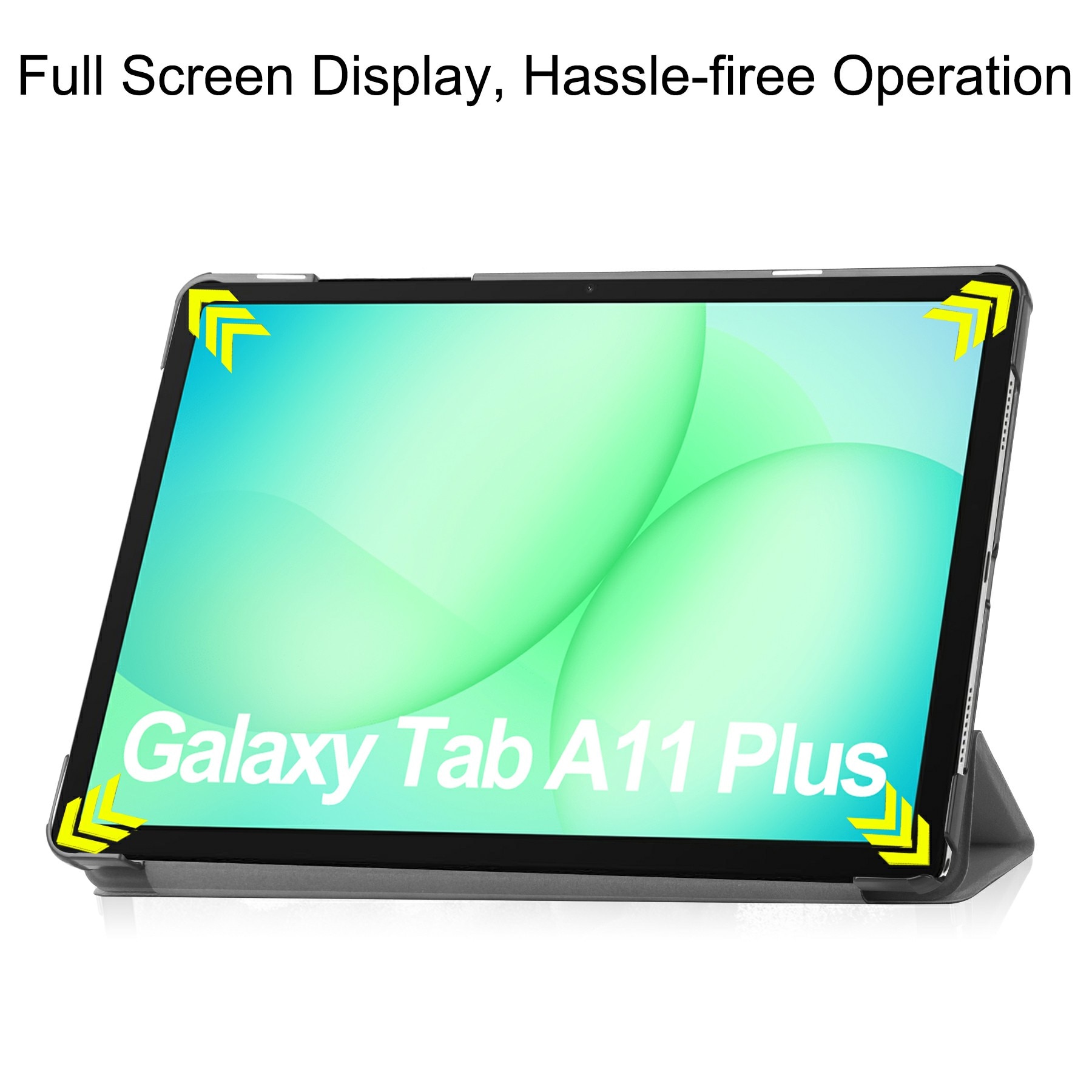 Kotelo Tri-fold Samsung Galaxy Tab A11 Plus Harmaa
