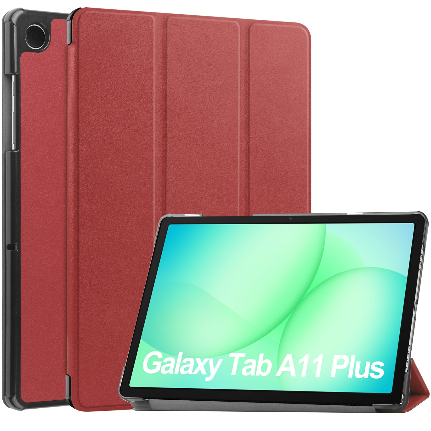 Kotelo Tri-fold Samsung Galaxy Tab A11 Plus Punainen