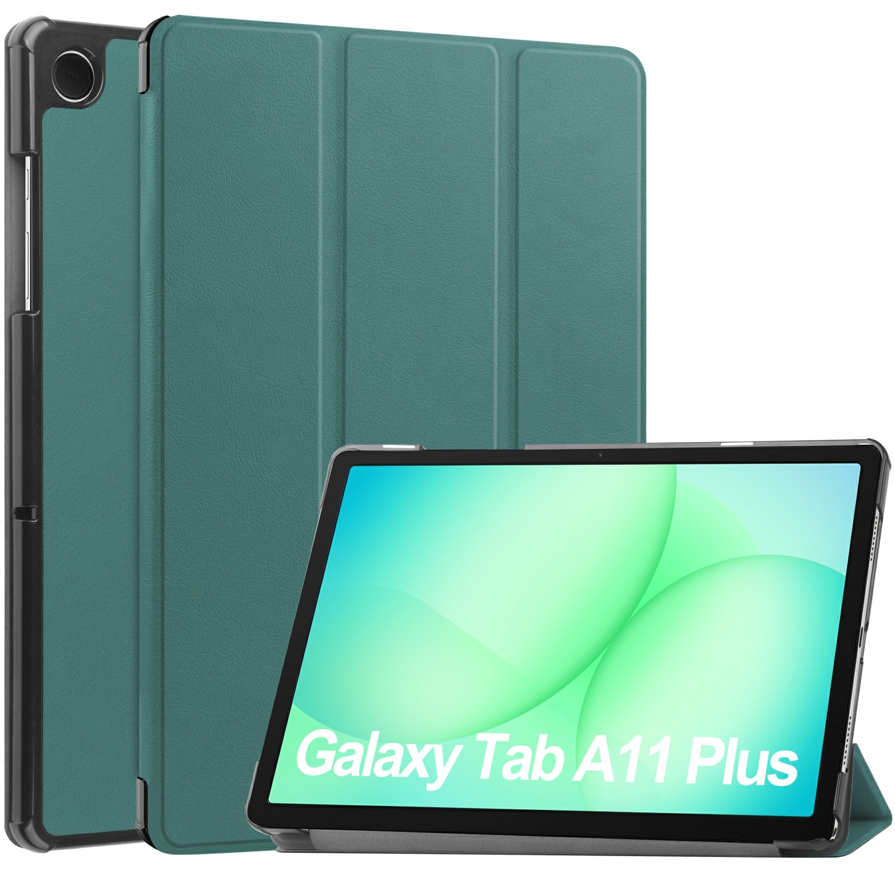 Kotelo Tri-fold Samsung Galaxy Tab A11 Plus Vihreä