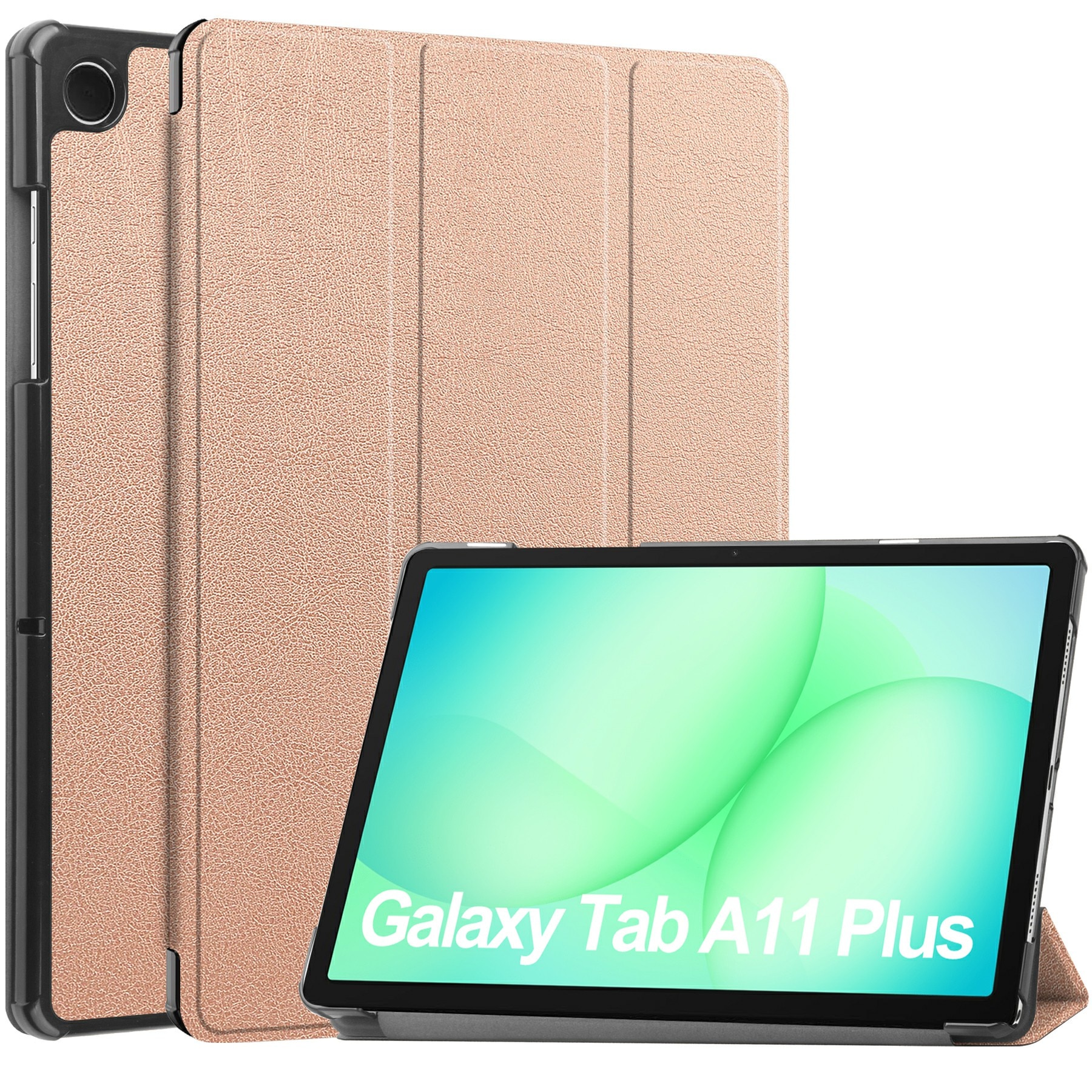 Kotelo Tri-fold Samsung Galaxy Tab A11 Plus Ruusukulta