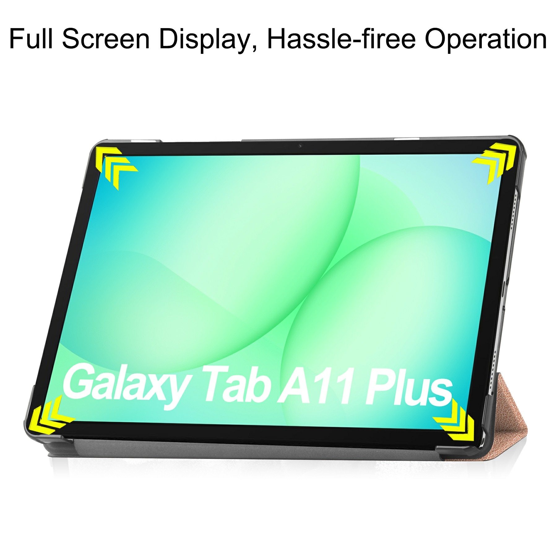 Kotelo Tri-fold Samsung Galaxy Tab A11 Plus Ruusukulta