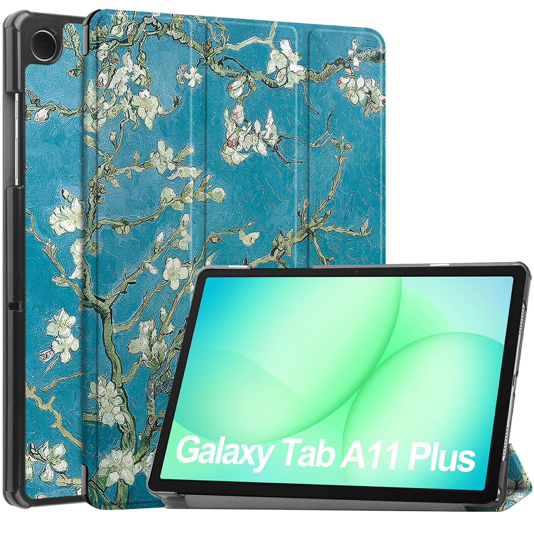 Kotelo Tri-fold Samsung Galaxy Tab A11 Plus - kirsikankukkia