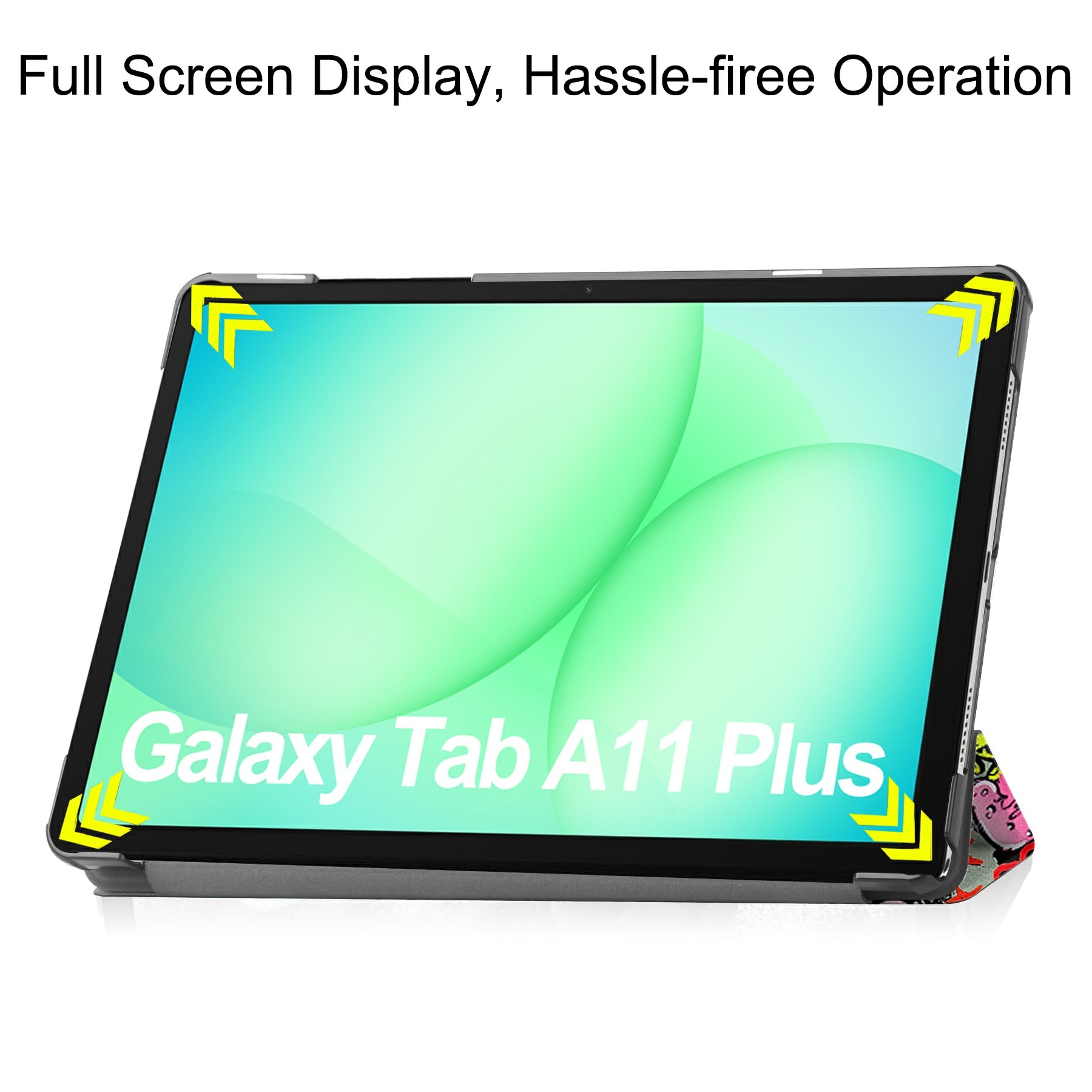 Kotelo Tri-fold Samsung Galaxy Tab A11 Plus Graffiti