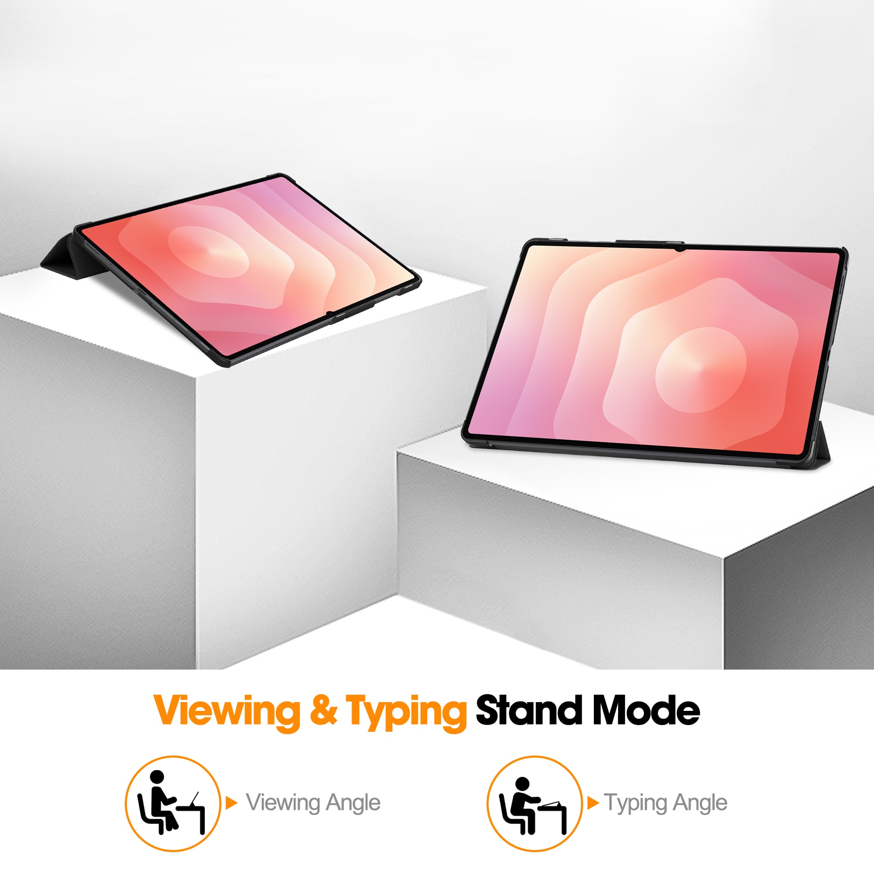 Kotelo Tri-fold Samsung Galaxy Tab S11 Ultra Musta