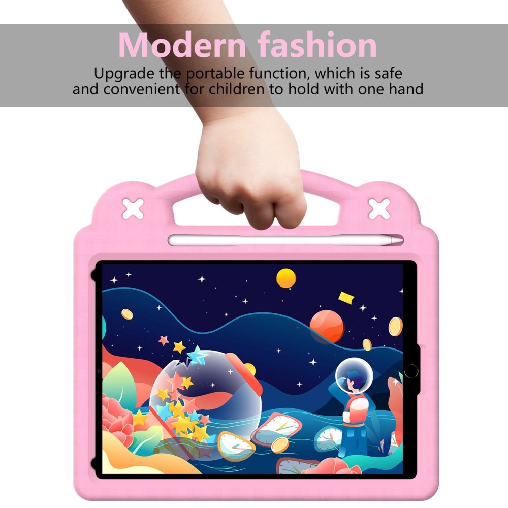 Iskunkestävä EVA kuori Kickstand iPad 10.2 8th Gen (2020) vaaleanpunainen