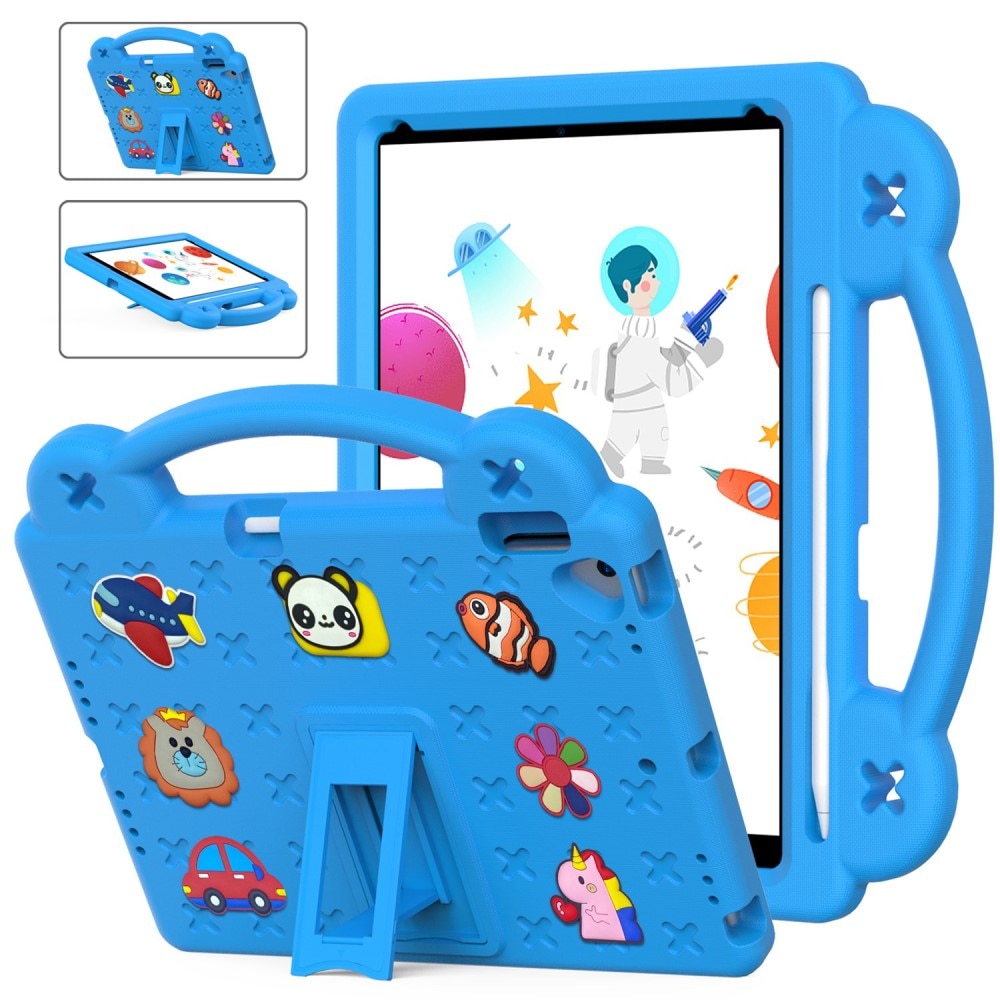 Iskunkestävä EVA kuori Kickstand iPad 10.2 2019/2020/2021 sininen
