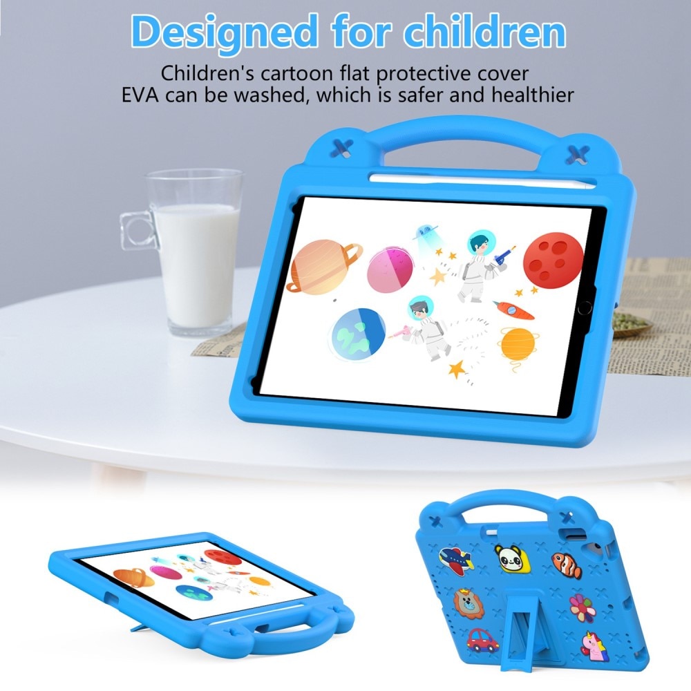 Iskunkestävä EVA kuori Kickstand iPad 10.2 9th Gen (2021) sininen