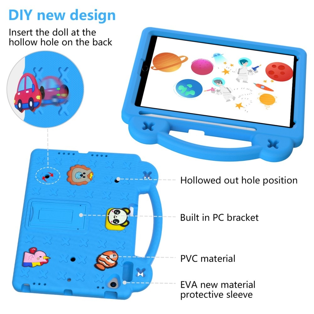 Iskunkestävä EVA kuori Kickstand iPad 10.2 7th Gen (2019) sininen