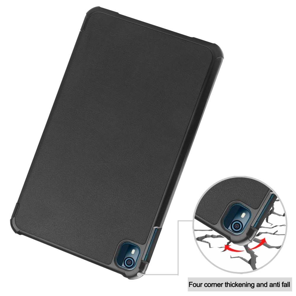 Kotelo Tri-fold  Nokia T10 Musta
