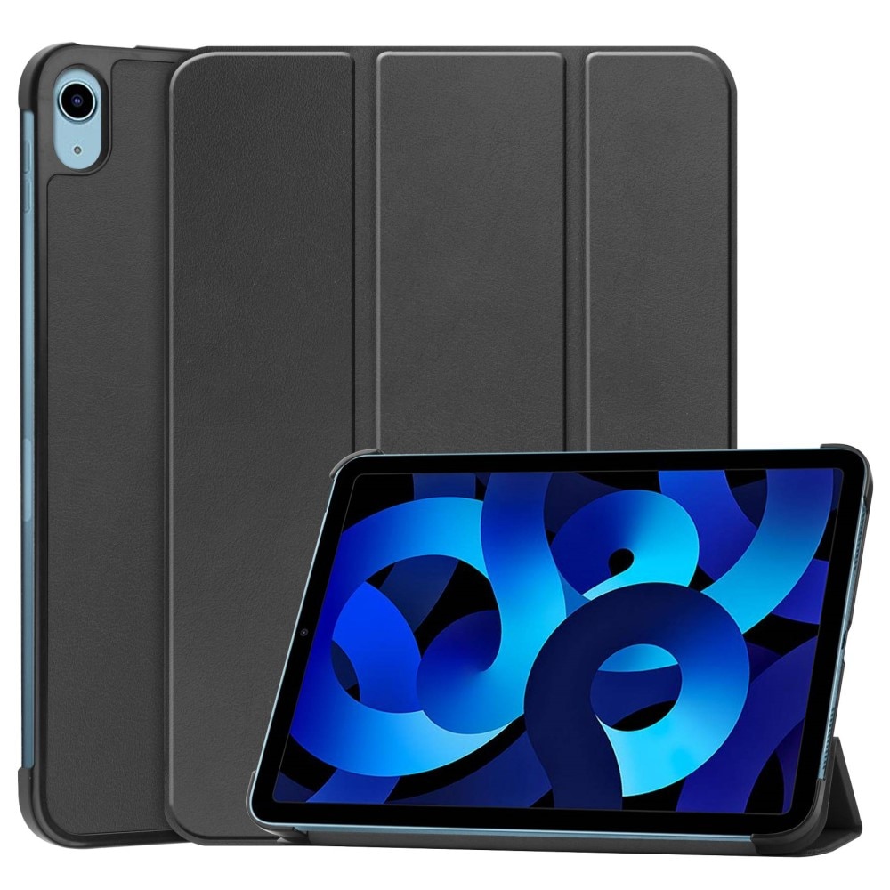 iPad 10.9 10th Gen (2022) Kotelo Tri-fold musta