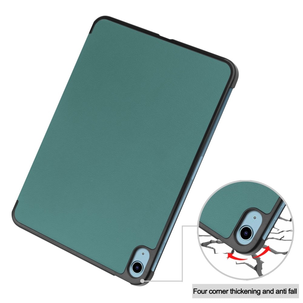 iPad 10.9 10th Gen (2022) Kotelo Tri-fold vihreä