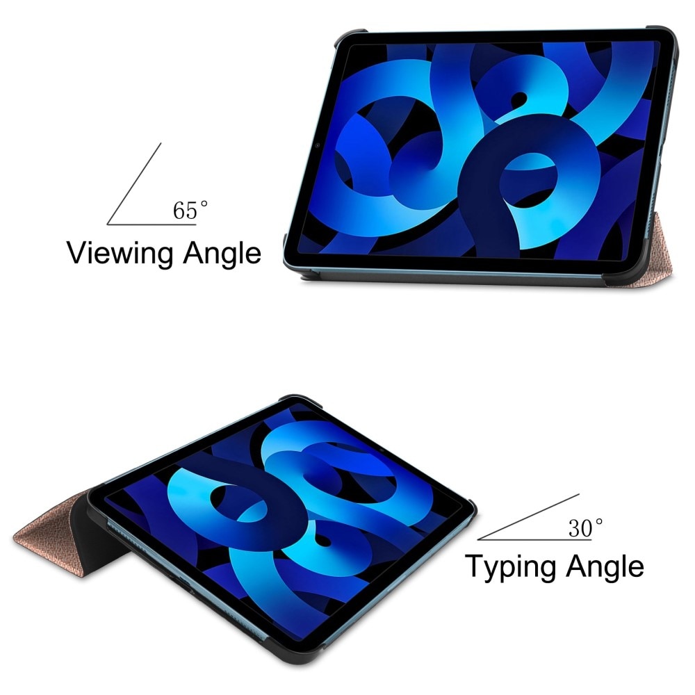 iPad 10.9 10th Gen (2022) Kotelo Tri-fold ruusukulta