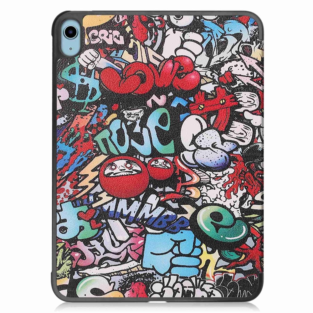 Kotelo Tri-fold iPad 10.9 10th Gen (2022) - Graffiti