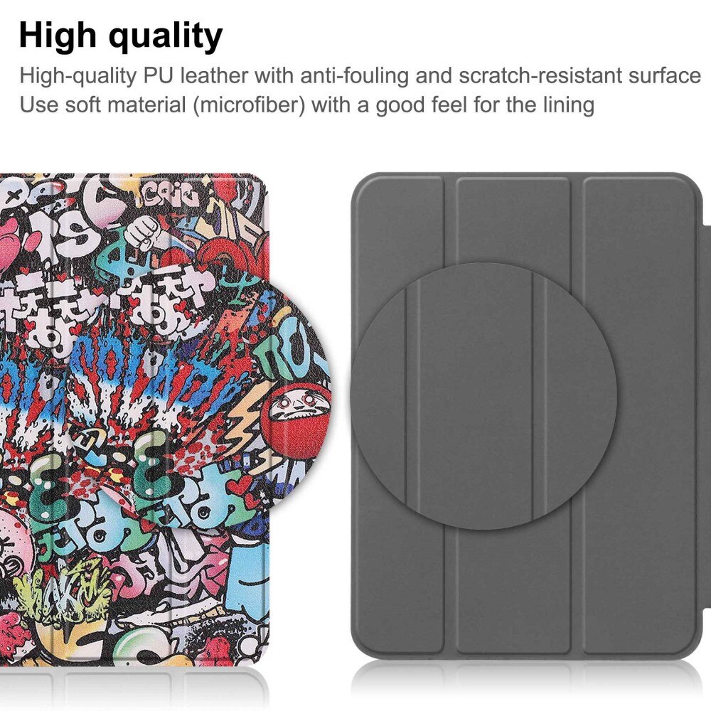 Kotelo Tri-fold iPad 10.9 10th Gen (2022) - Graffiti