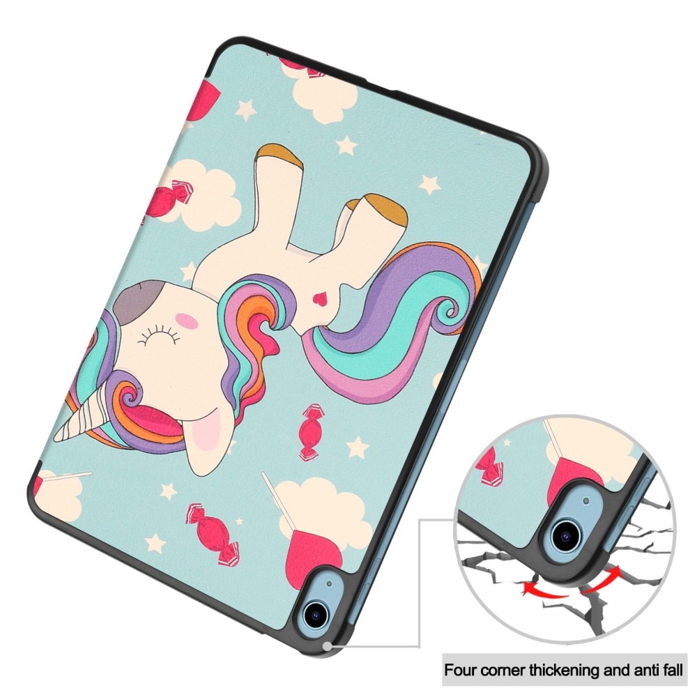 Kotelo Tri-fold iPad 10.9 10th Gen (2022) - Unicorn