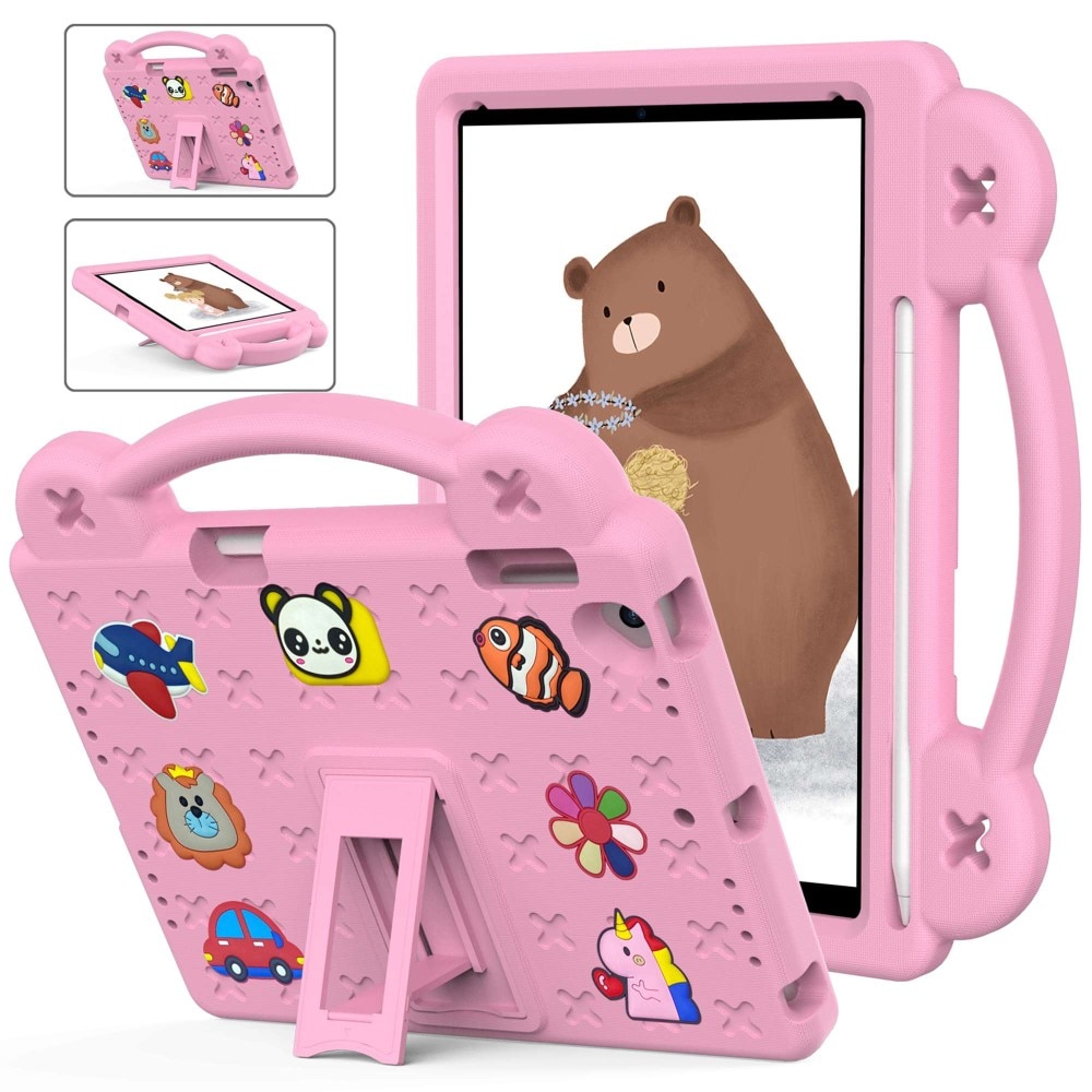 Iskunkestävä EVA kuori Kickstand iPad 9.7/Air 2/Air vaaleanpunainen