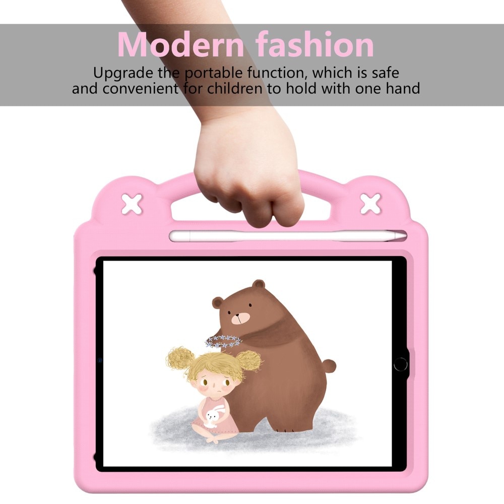 Iskunkestävä EVA kuori Kickstand iPad 9.7 6th Gen (2018) vaaleanpunainen