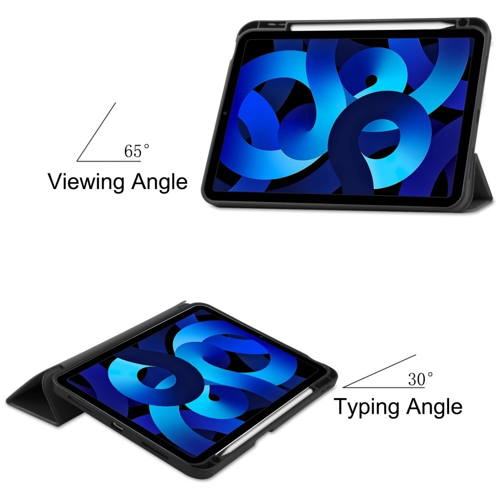 Kotelo Tri-fold Kynäpidikkeellä iPad 10.9 10th Gen (2022) musta