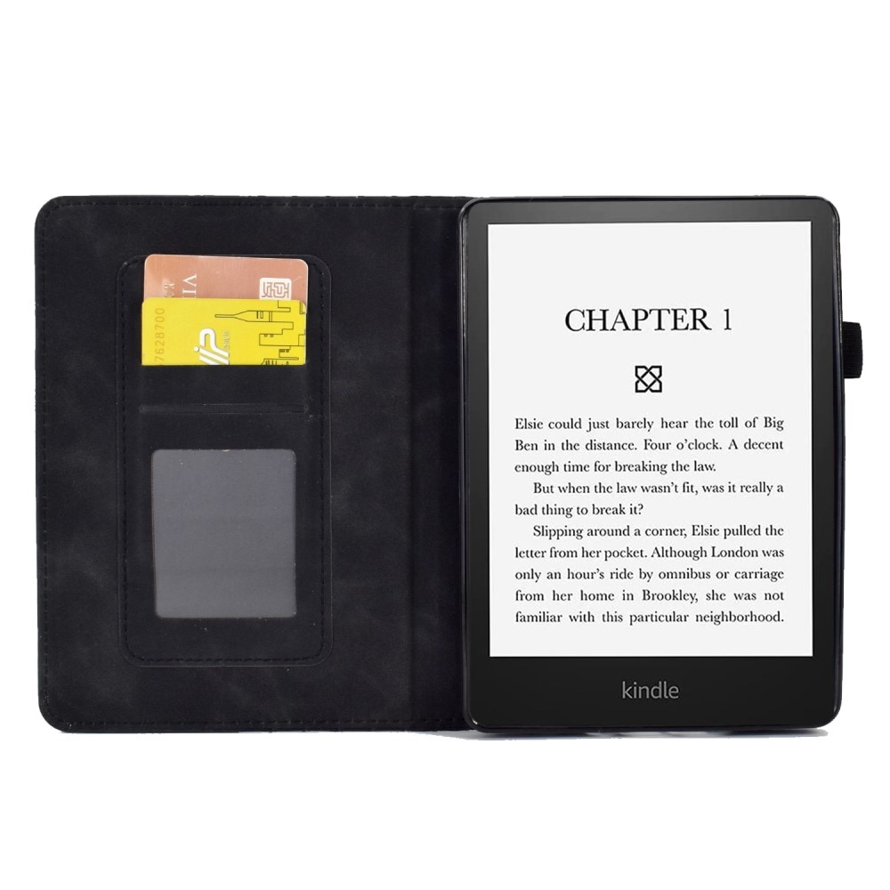 Amazon Kindle Paperwhite Signature Edition (2023) Case Cardslot Musta