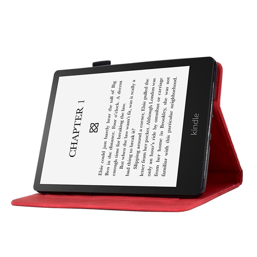 Amazon Kindle Paperwhite Signature Edition (2023) Case Cardslot punainen