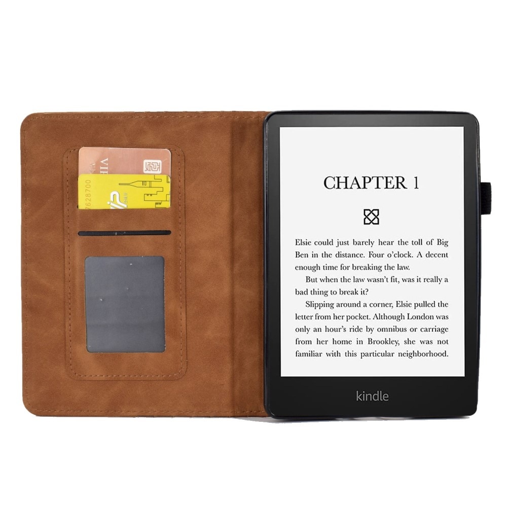 Amazon Kindle Paperwhite Signature Edition (2023) Case Cardslot ruskea
