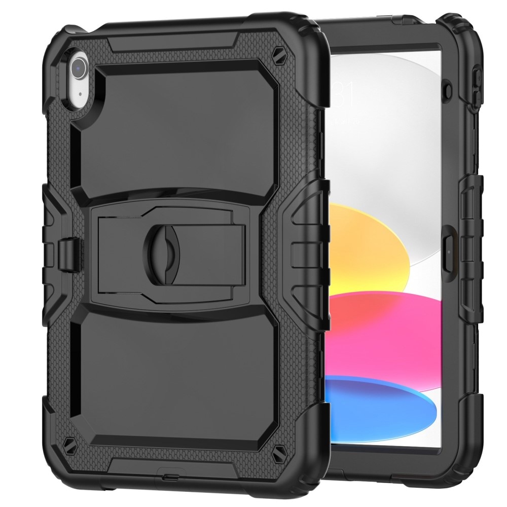 Full Cover Rugged Kickstand Case iPad 10.9 10th Gen (2022) musta