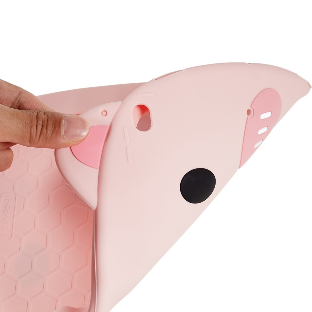 iPad 10.2 9th Gen (2021) Silikonikotelo sika vaaleanpunainen