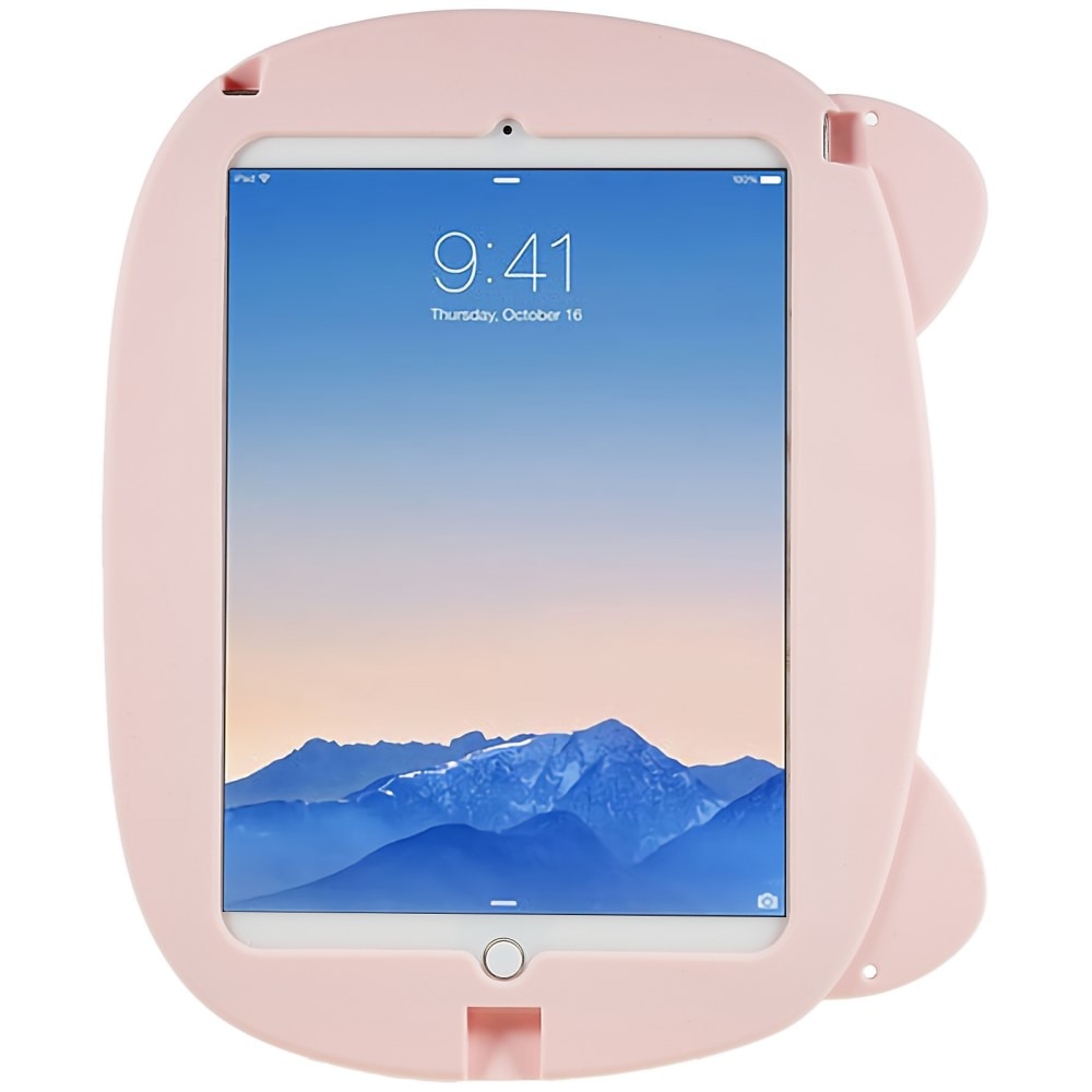 iPad 9.7 6th Gen (2018) Silikonikotelo sika vaaleanpunainen