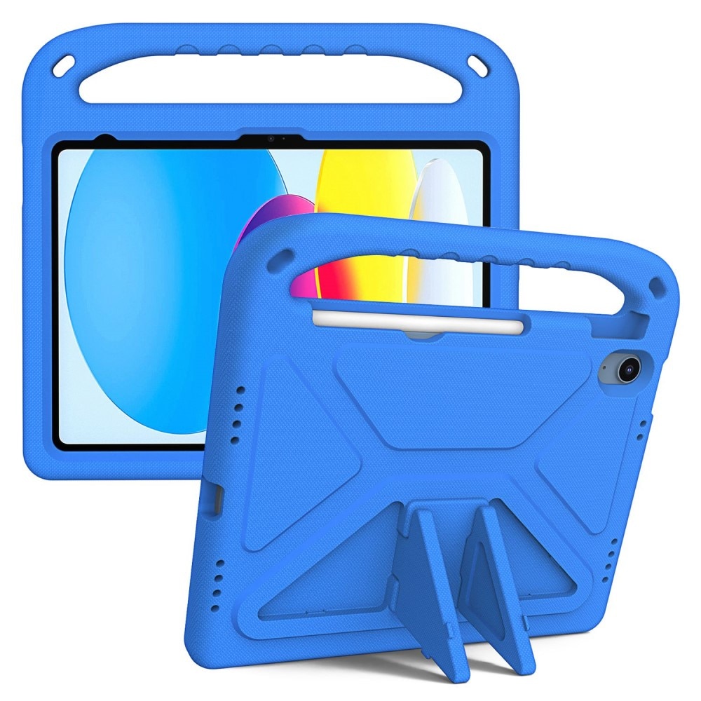 Kuori EVA kahvalla iPad 10.9 10th Gen (2022) sininen