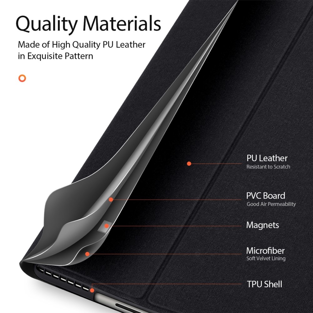 Domo Tri-fold Case Microsoft Surface Pro 9 - Black