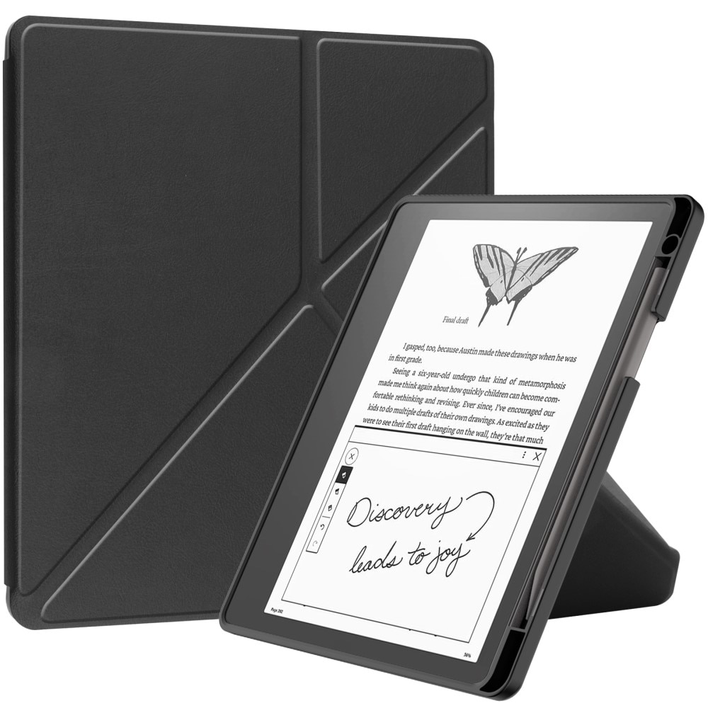 Amazon Kindle Scribe 10.2 Kotelo Origami musta