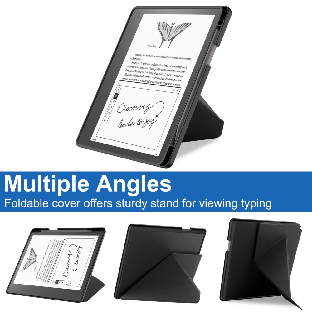 Amazon Kindle Scribe 10.2 Kotelo Origami musta