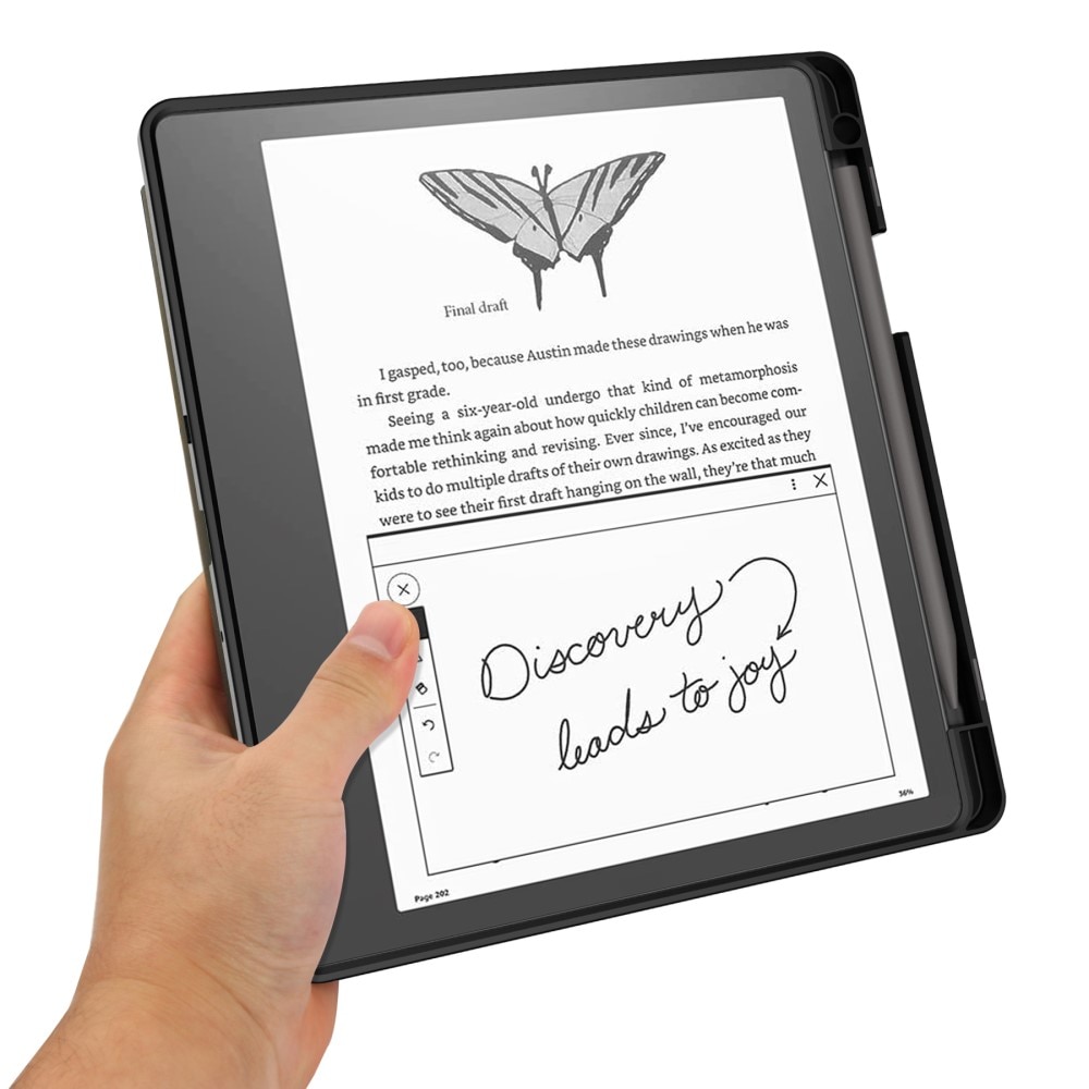 Amazon Kindle Scribe 10.2 Kotelo Origami musta