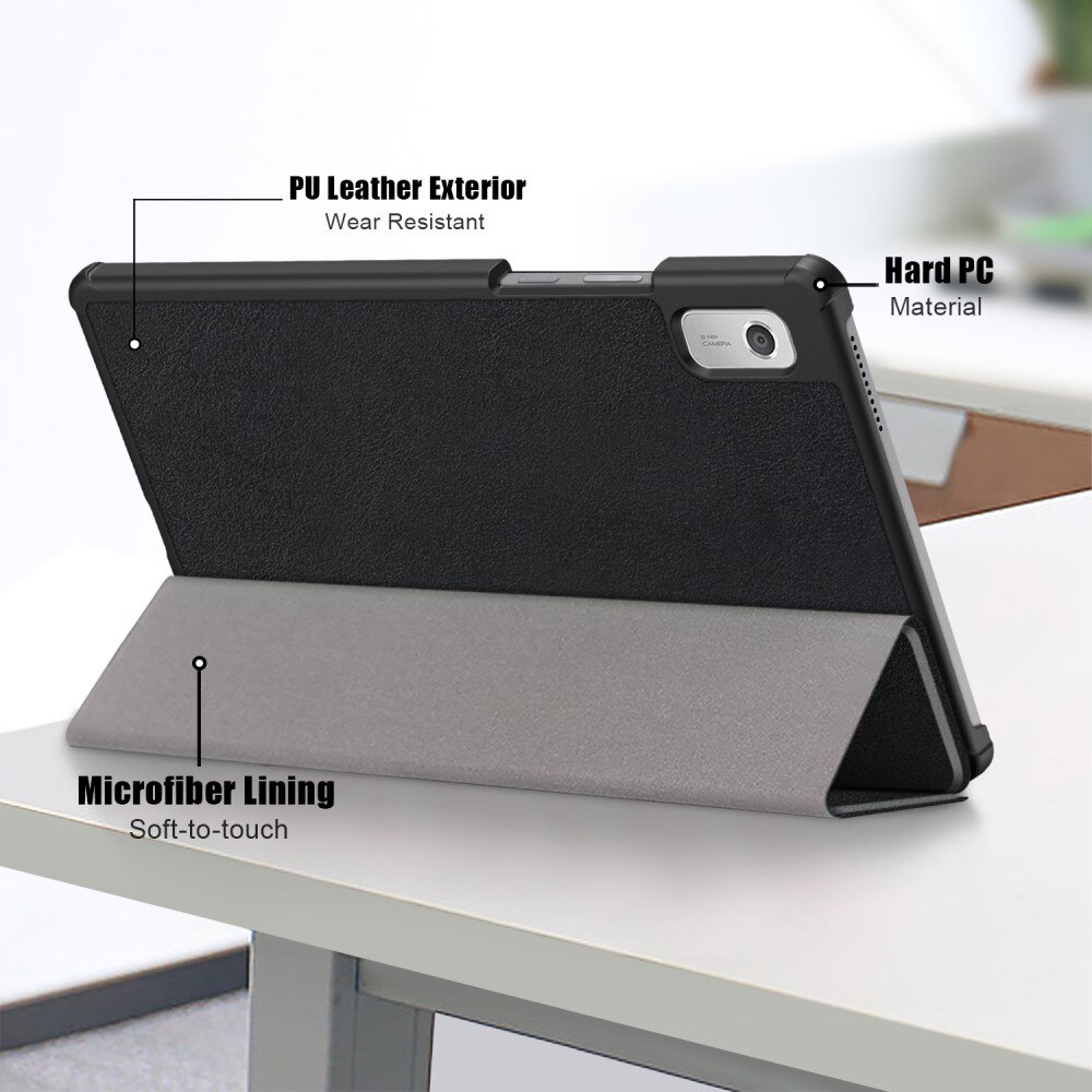 Lenovo Tab M9 Kotelo Tri-fold musta