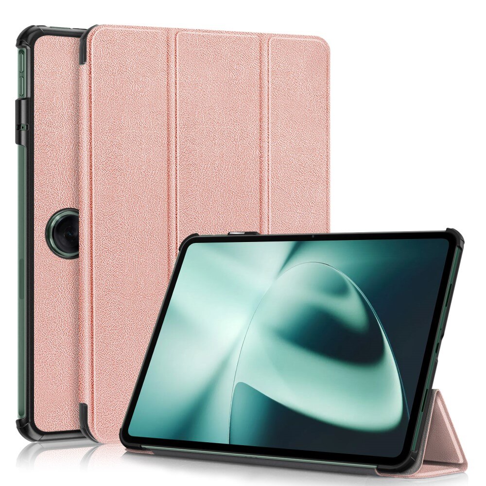 OnePlus Pad Kotelo Tri-fold ruusukulta